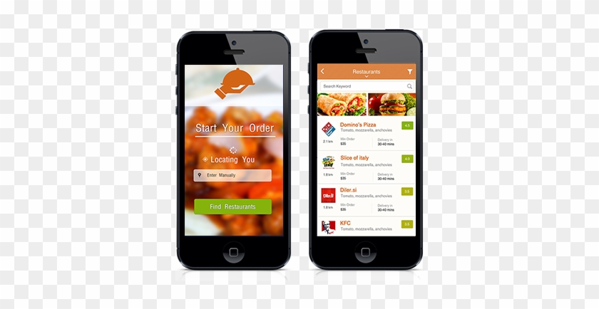 Online Food Delivery Via A Mobile App Gives Your Business - Iphone #1122923