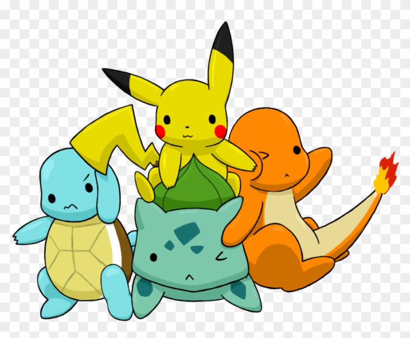 Pikachu Pokémon Go Pokémon Platinum Pokémon Sun And - Kanto Starters And Pikachu #1123038