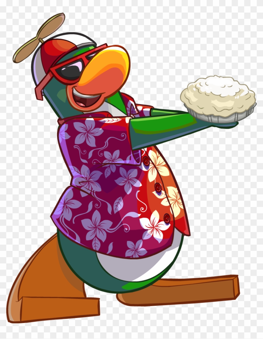 Rookie Holding Pie - Rookie Club Penguin 2016 #1123272