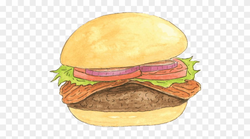 Hamburgers Clipart Bitten Sandwich - Steak Burger Clipart #1123374