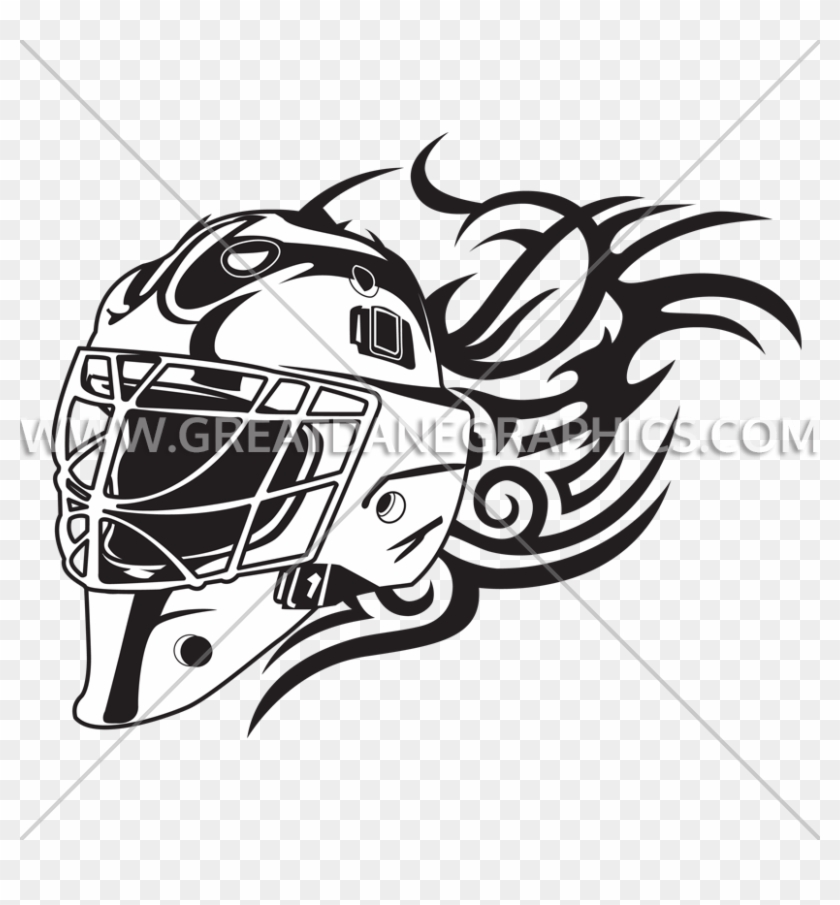 Goalie Mask Line Art #1123383