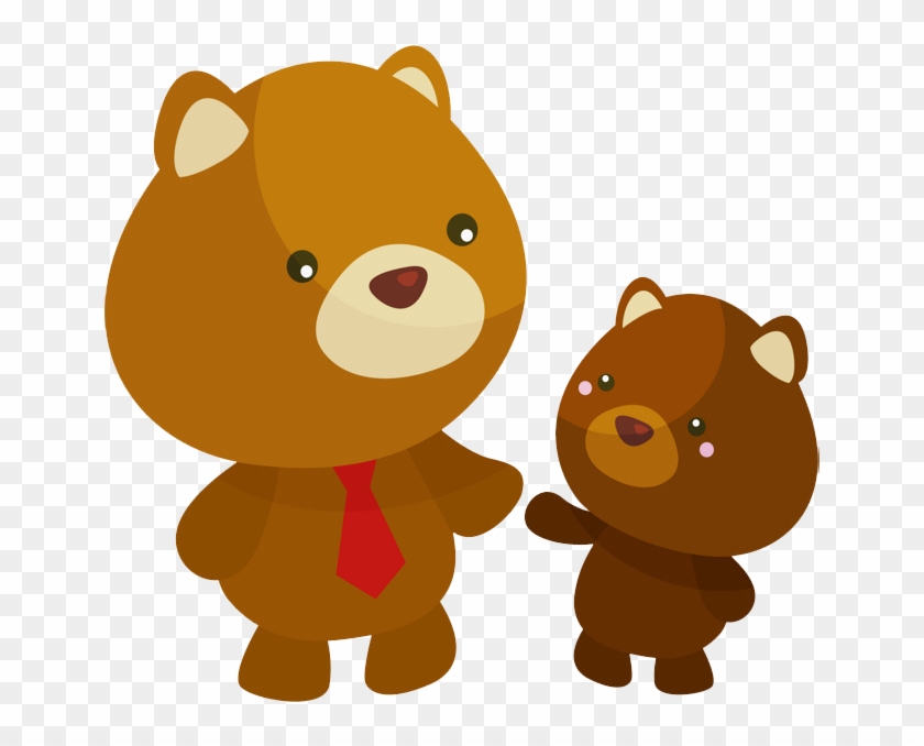 精美卡通两只熊 - Cartoon #1123705
