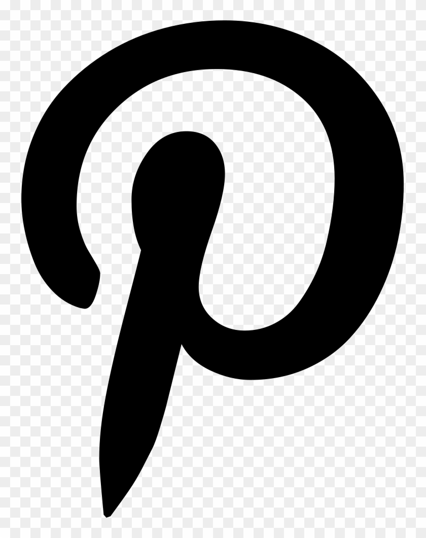 Png File Svg - Black Pinterest Logo Transparent #1123843