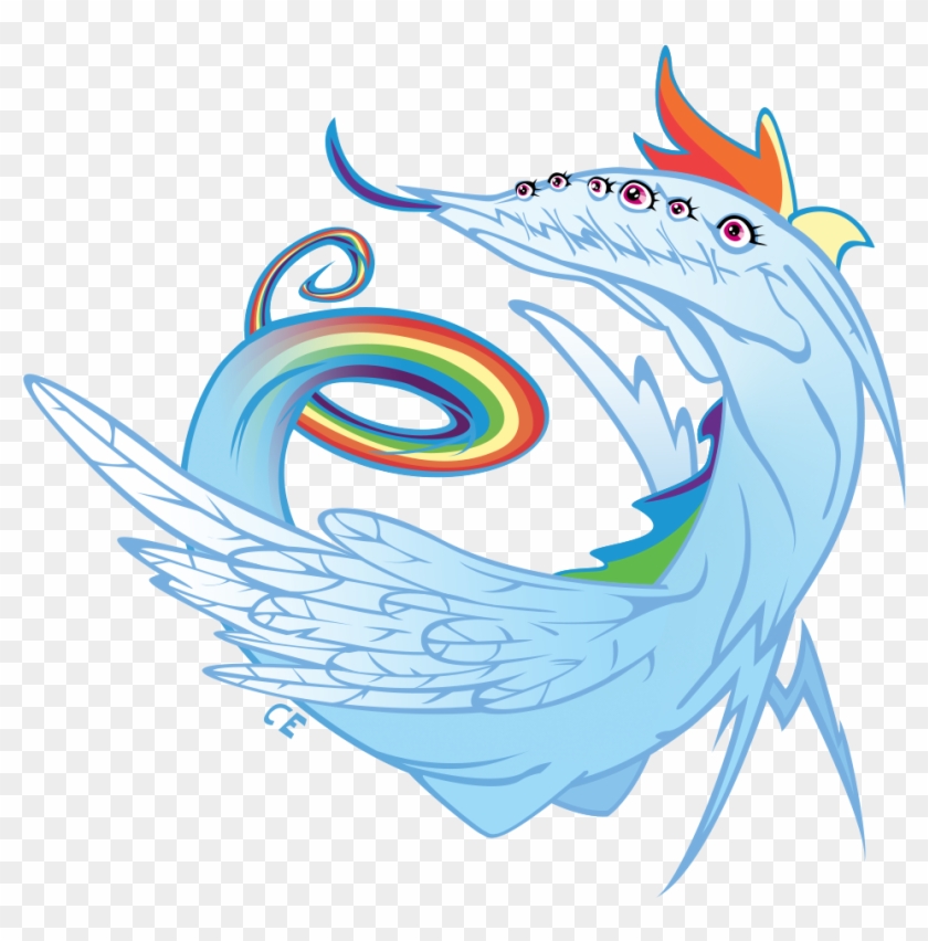 Hauo, Body Horror, Chaos Daemons, Demon, Flying, Nightmare - Rainbow Dash #1123956