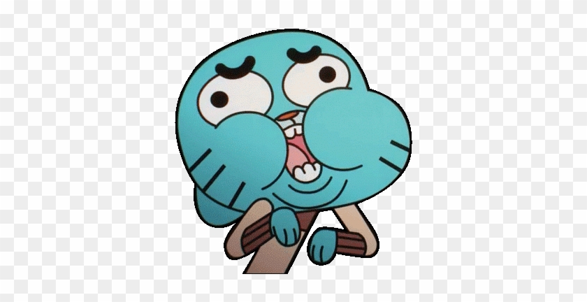 Me When Im Choking On A Subway Sandwich - Gumball Face Gif #1124226