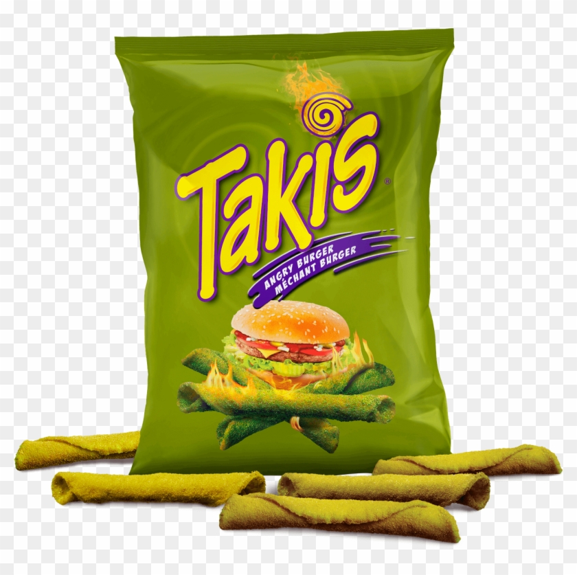 Takis Bag Angry Burger - Barcel Takis Tortilla Chips, Fuego - 9.9 Oz Pack #1124369