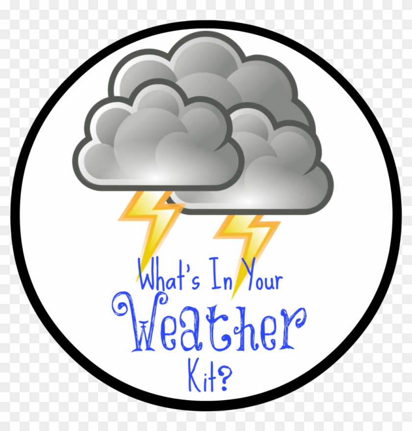What's In My Weather Kit With Duracell Coppertop Batteries - Thunderstorm Clipart #1124472