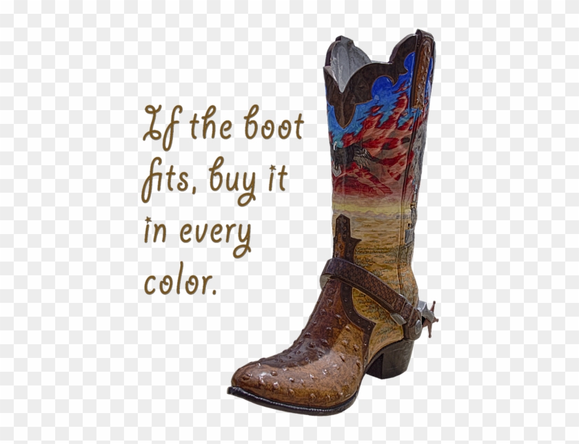Click And Drag To Re-position The Image, If Desired - Cowboy Boot #1124507