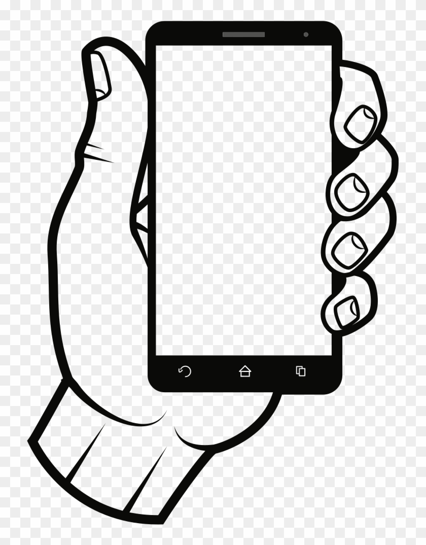 Clip Art Details - Mobile In Hand Clipart #1124659