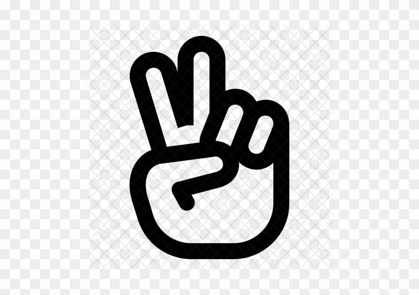 Hand Peace Icon User Interface Gesture Icons In Svg - Peace Sign Hand Icon #1124733