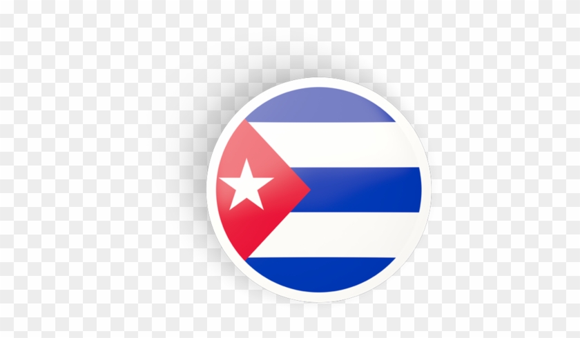 Illustration Of Flag Of Cuba - 古巴 国旗 圆 形 #1124749
