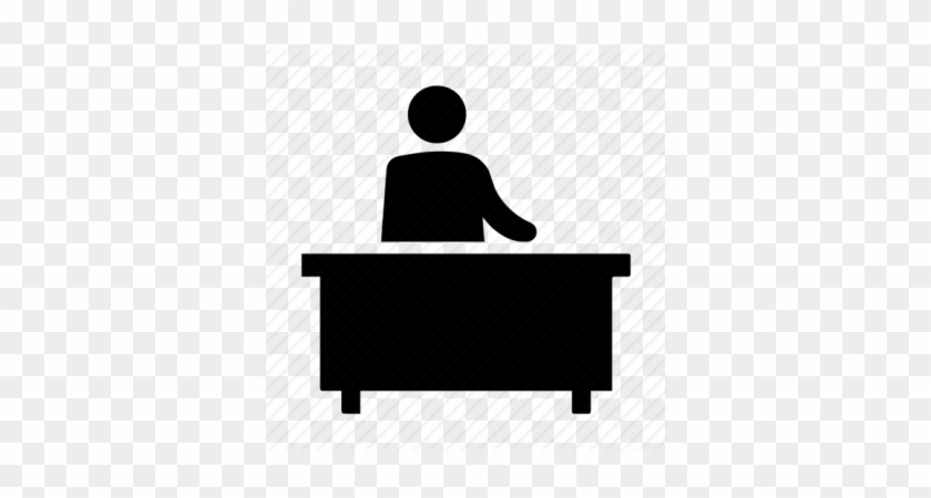 Rent A Desk In An Office - Reception Desk Clipart #1124973