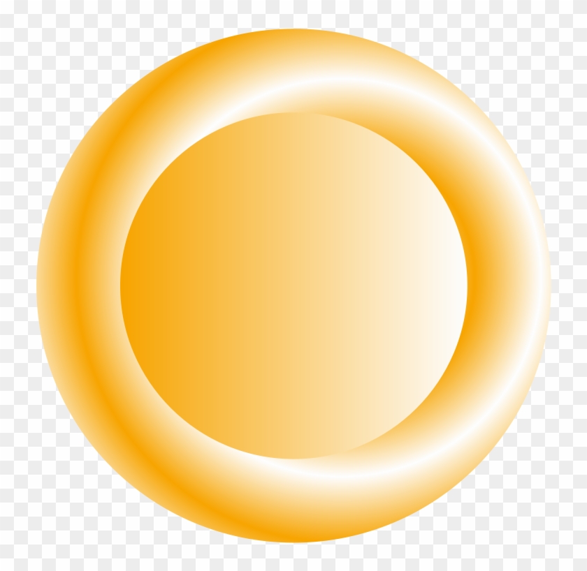 Free 3d Orange Circular Button - Canaux De Distribution #1125171