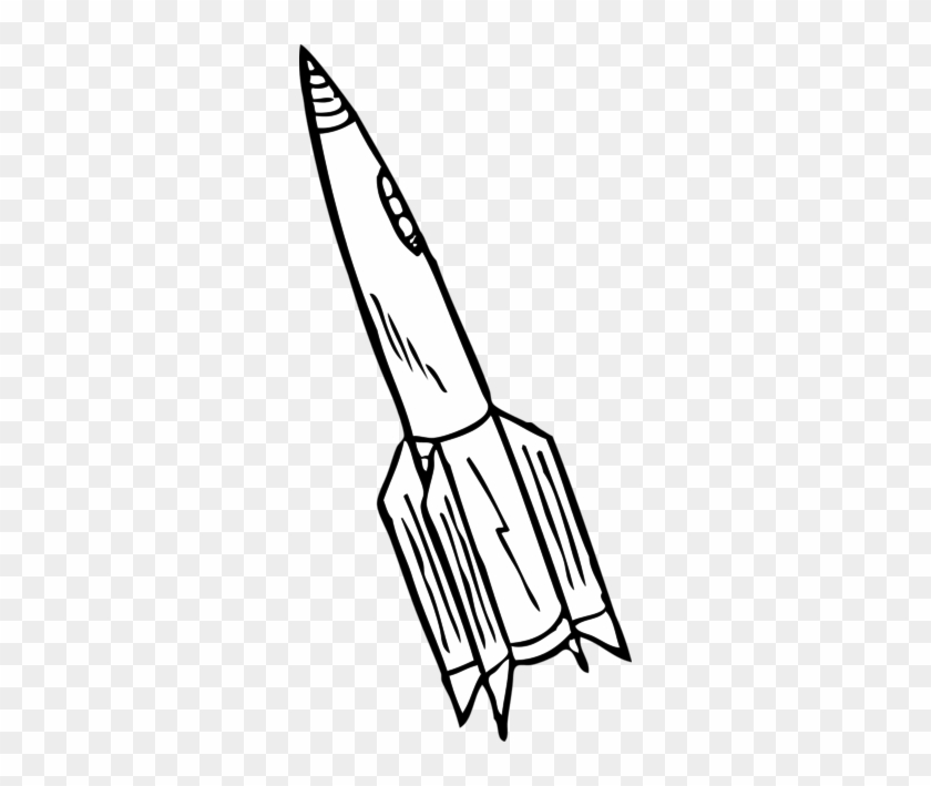 Rocket Clipart Gif Png - Rockets Clipart Black And White #1125194