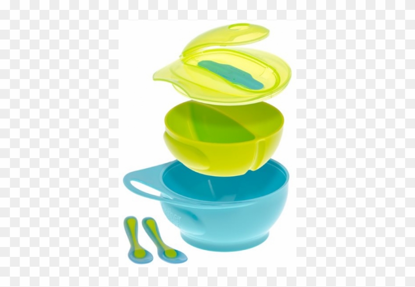 Brother Max Weaning Bowl Set Blue - Brother Max Easy-hold Weaning Bowl Set #1125221
