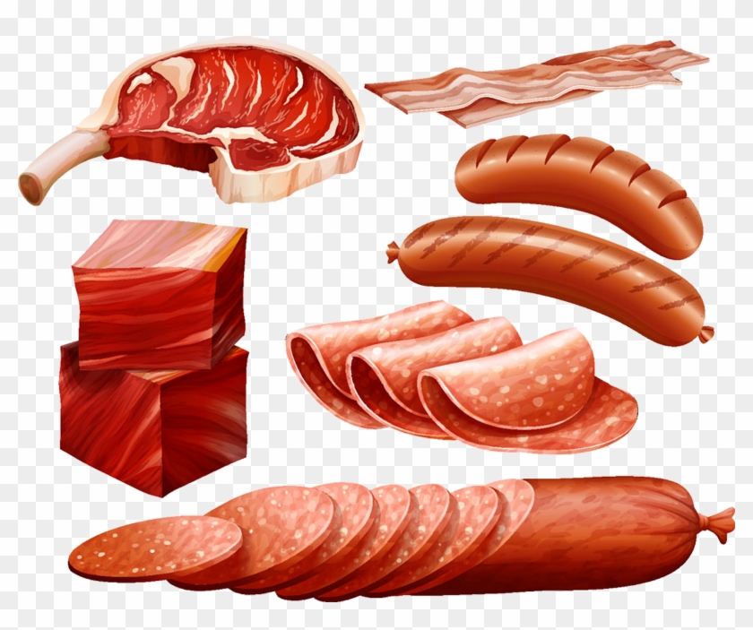 Bacon Ham Salami Meat - Bacon Ham Salami Meat #1125341