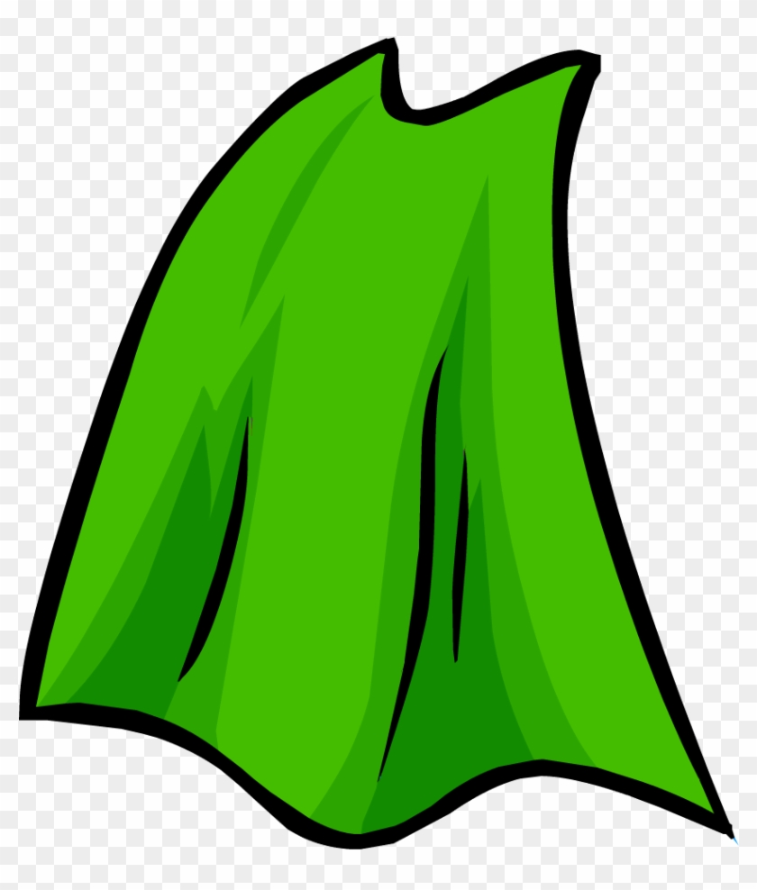 Lime Green Cape - Clip Art #1125372