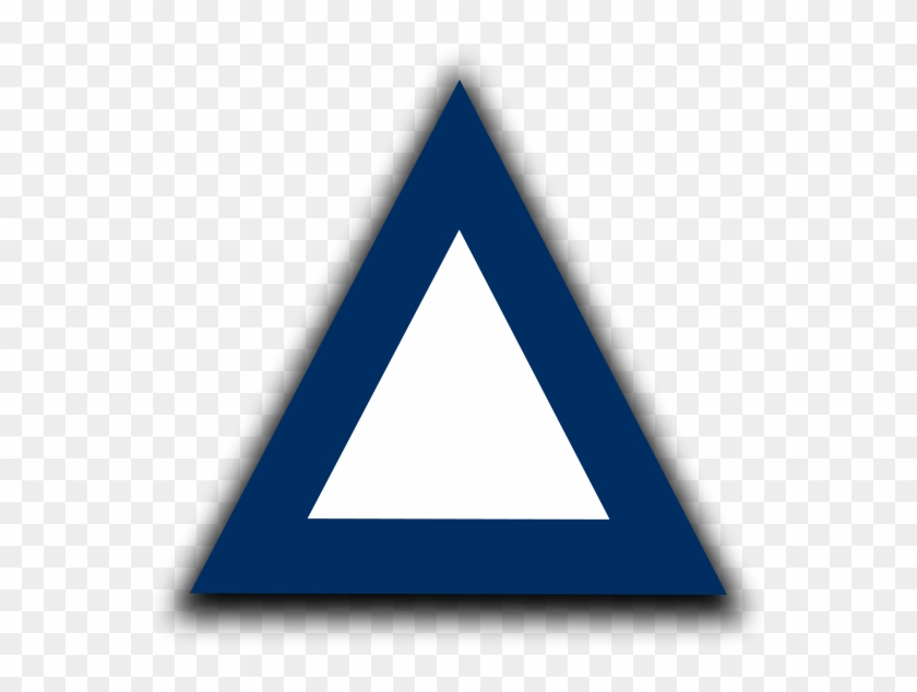 [air Traffic Control] Waypoint Triangle 2 Png Images - Blue Triangle Outline #1125458