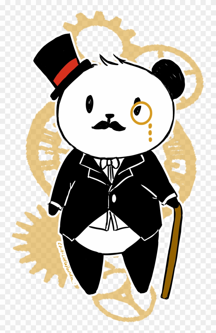 Like A Sir Without Pants By Chibilittlepanda - Panda With Top Hat #1125465
