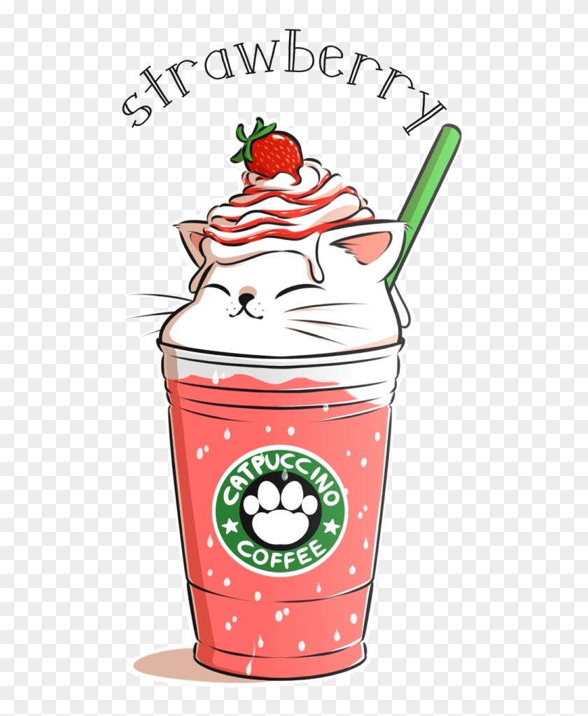 Catpuccino By Enghurrd - Cute Drawing Of Starbucks #1125584