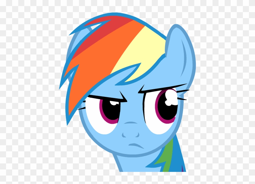 Rainbow Dash Pinkie Pie Twilight Sparkle Princess Luna - My Little Pony Rainbow Dash Face #1125641