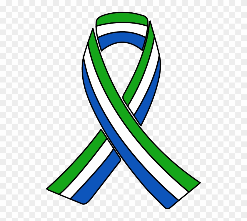 In 2010, The Association Focused On Helping Needy Children - Sierra Leone Flag Ribbon #1125678