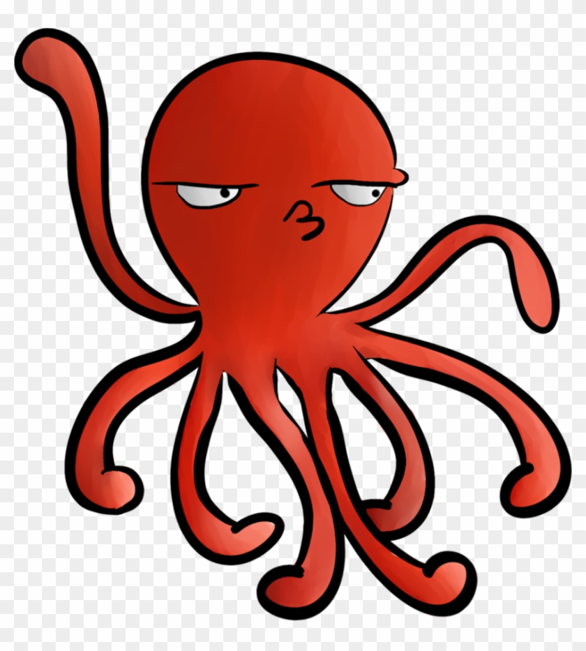 Octopus By Hinatabel - Cartoon Octopus No Background #1125682