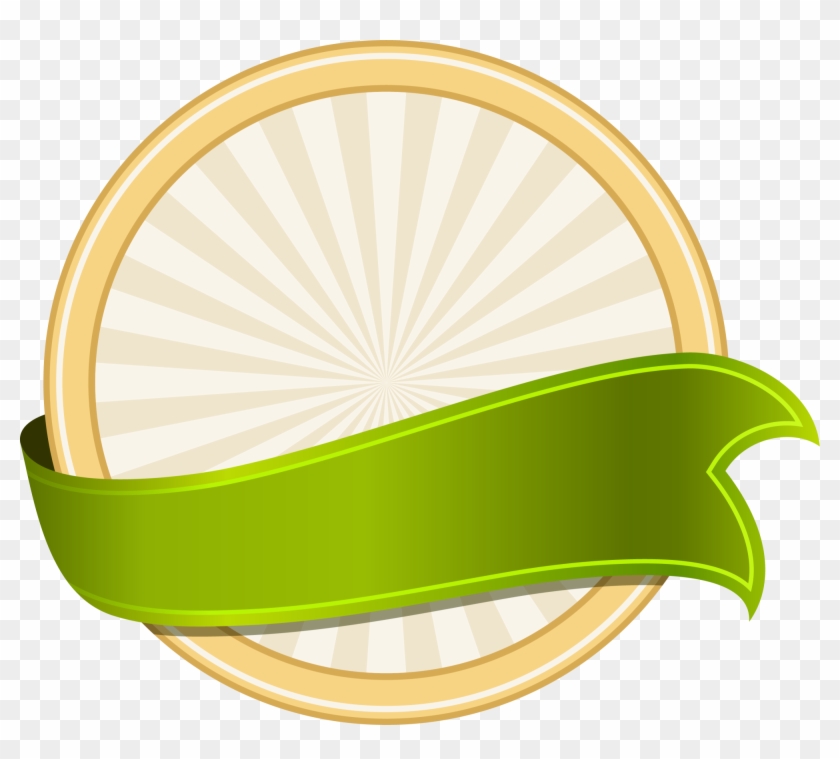 Yellow Circle Ribbon - Circulo Com Fita Png #1125685