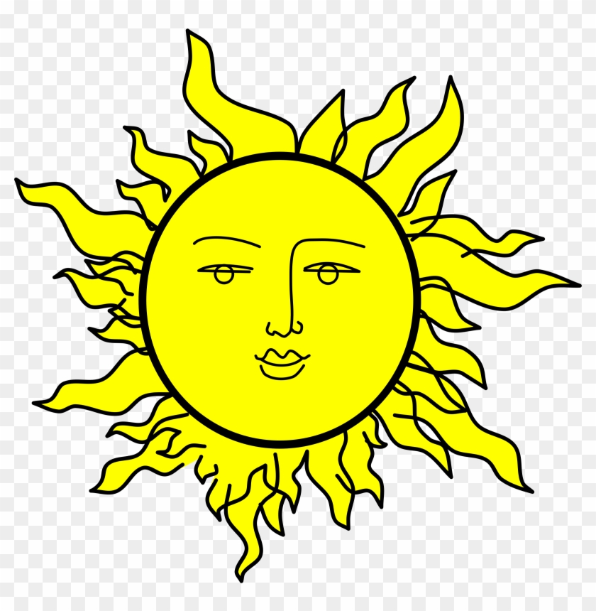 Clipart - Sun With A Face #1125798