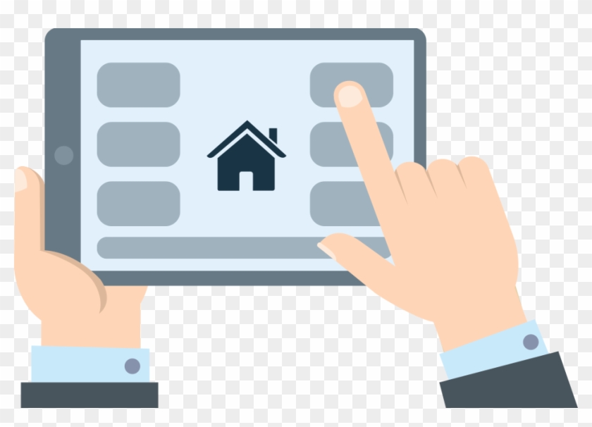 Home Automation Tablet Illustration - Home Automation #1125971