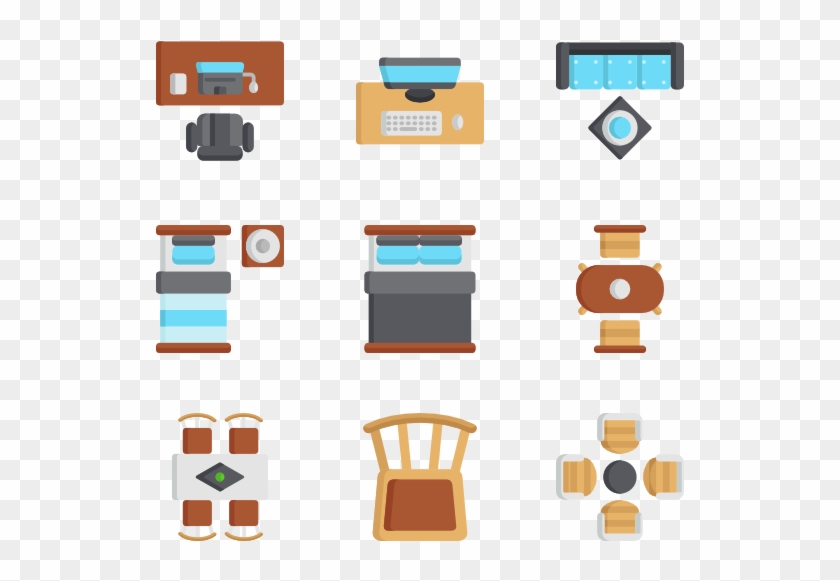 Furniture Top View - Top View Furniture Png #1126025