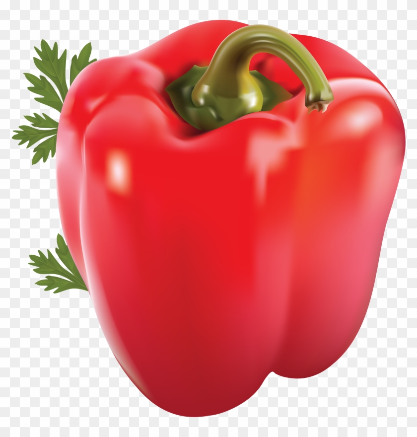 Pin Bell Pepper Clipart - 1 Red Bell Pepper #1126027