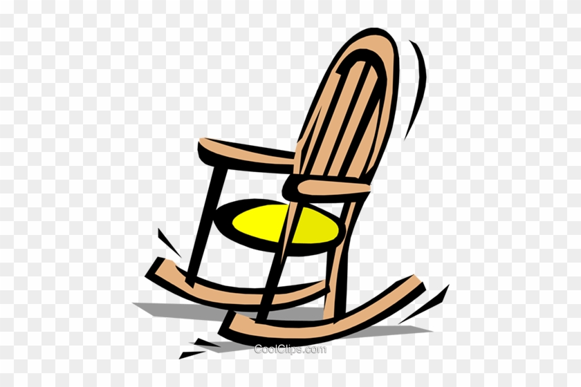 Rocking Chair Royalty Free Vector Clip Art Illustration - Rocking Chair Clipart Gif #1126050