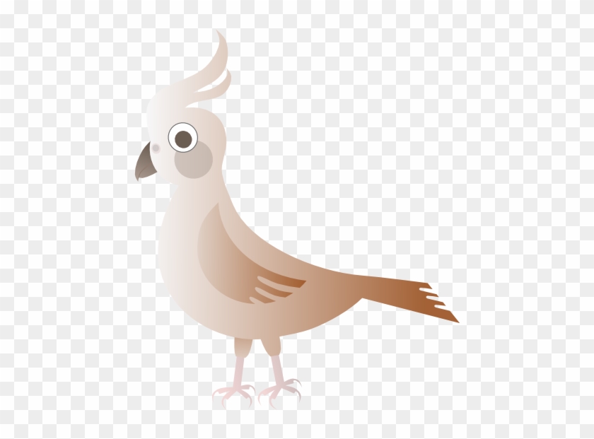 Umbrella Bird Clipart - Stilisierter Brown-vogel Grußkarte #1126160