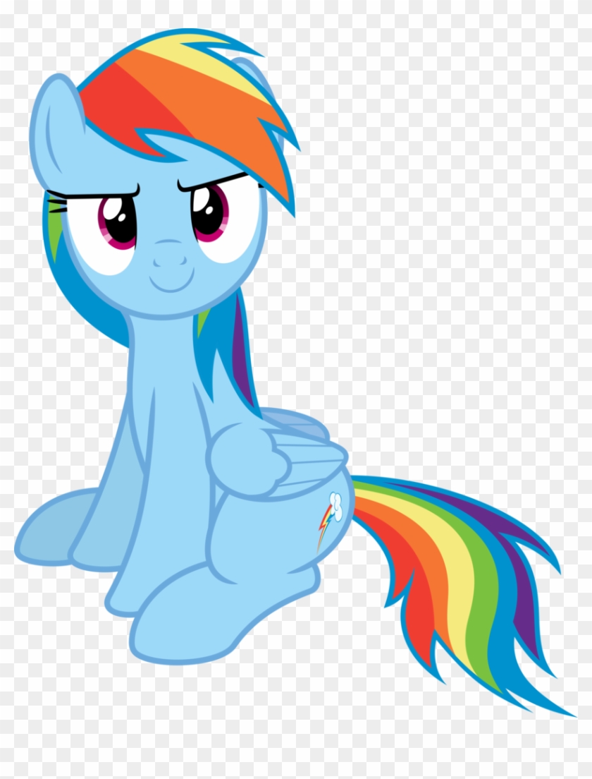 Absurd Res, Artist - My Little Pony Rainbow Dash Sitting #1126206