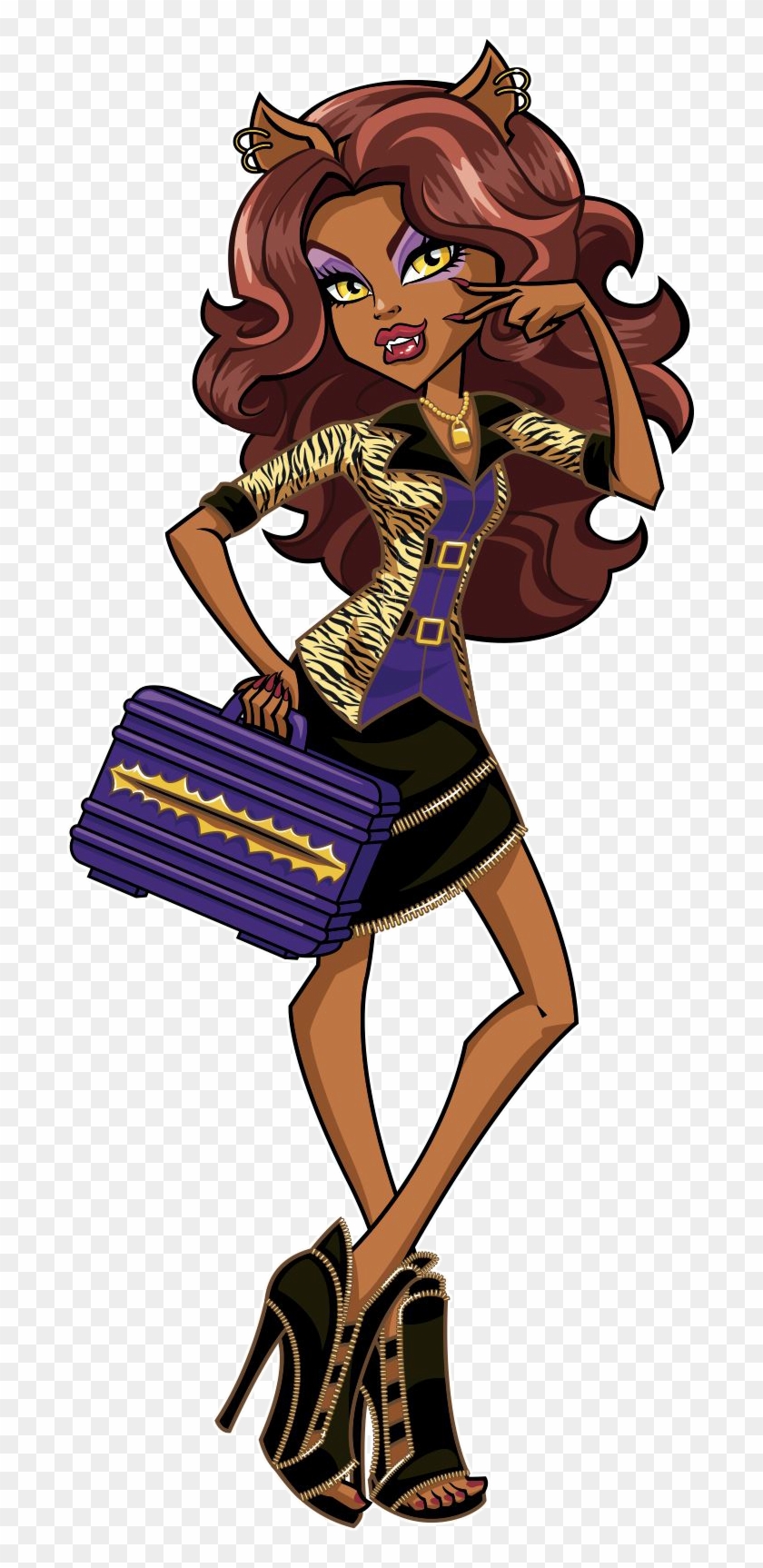 Confident And Fierce, She Is Considered The School's - Werewolf Girl From Monster High #1126231