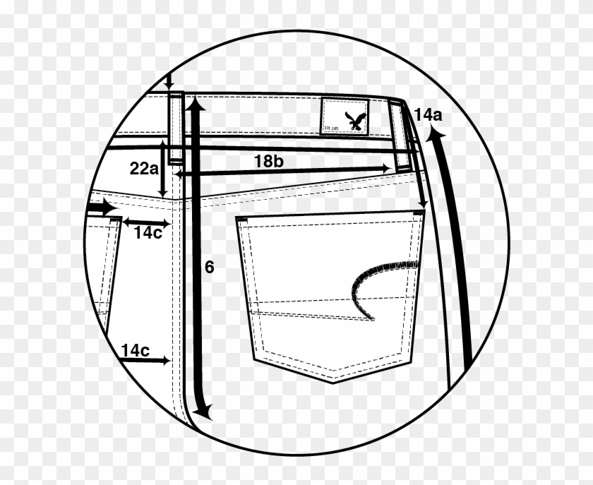 Technical Flats And Floats Designed For A Pair Of American - Slim-fit Pants #1126234