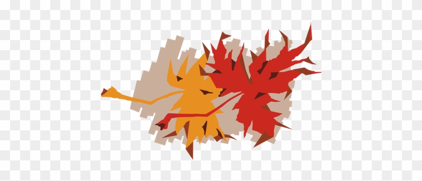 Colorful Fall Leaves Vector Drawing - Drawing #1126236