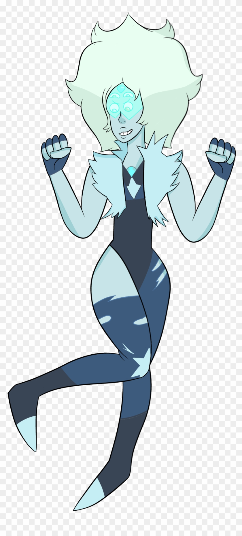 Blue Apatite Amedot Fusion She's Confident And Almost - Cartoon #1126268