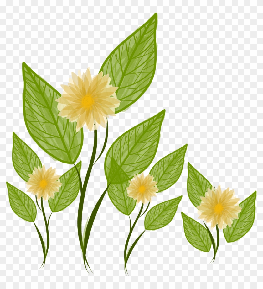 Flower Landscape Yellow - Yellow #1126285