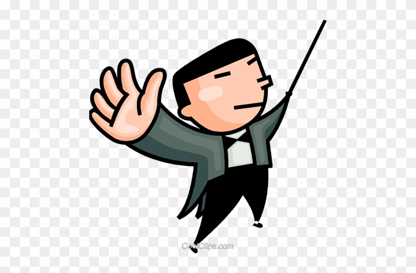 Conductor Royalty Free Vector Clip Art Illustration - Cartoon - Full ...