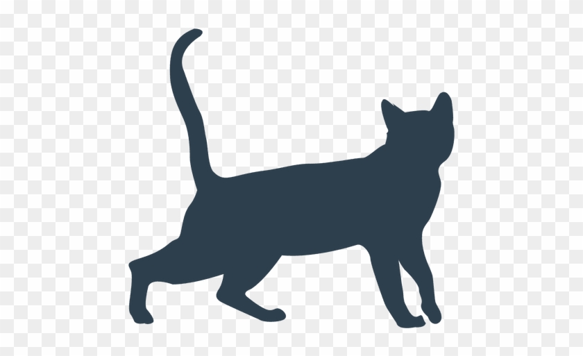 Cat Walking Silhouette Transparent Png - Cat Walking Silhouette #1126467