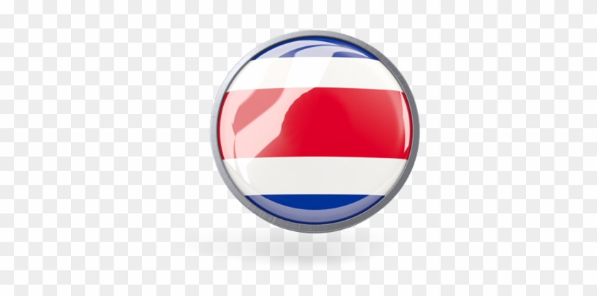 Illustration Of Flag Of Costa Rica - Emblem #1126791