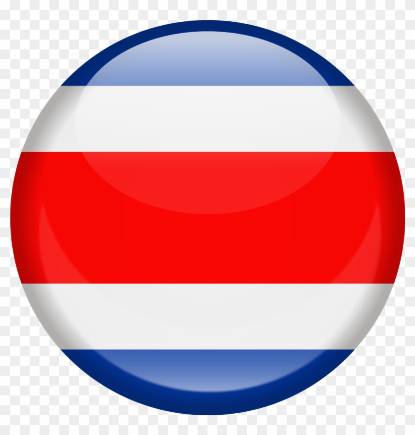 Costarica - - Bandera Costa Rica Circulo #1126803