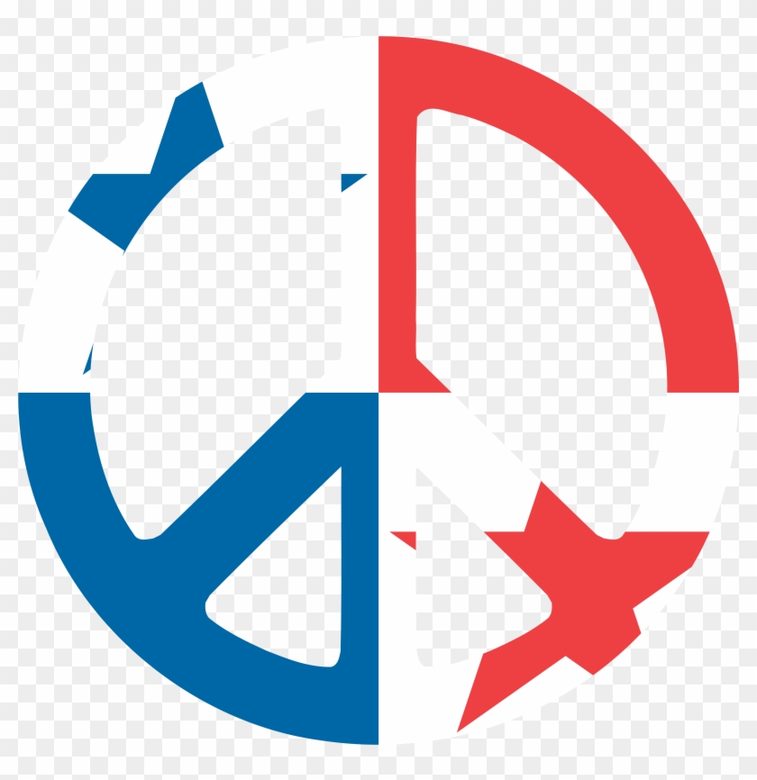Panama Peace Symbol Flag 3 Twee Peacesymbol - Peace Symbols #1126888