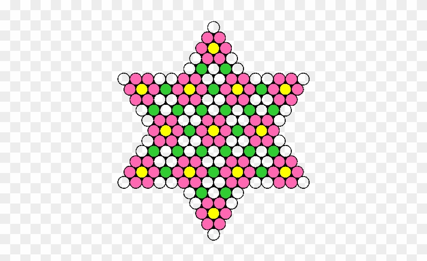 Flower Star Perler Bead Pattern / Bead Sprite - Snowflake #1127023