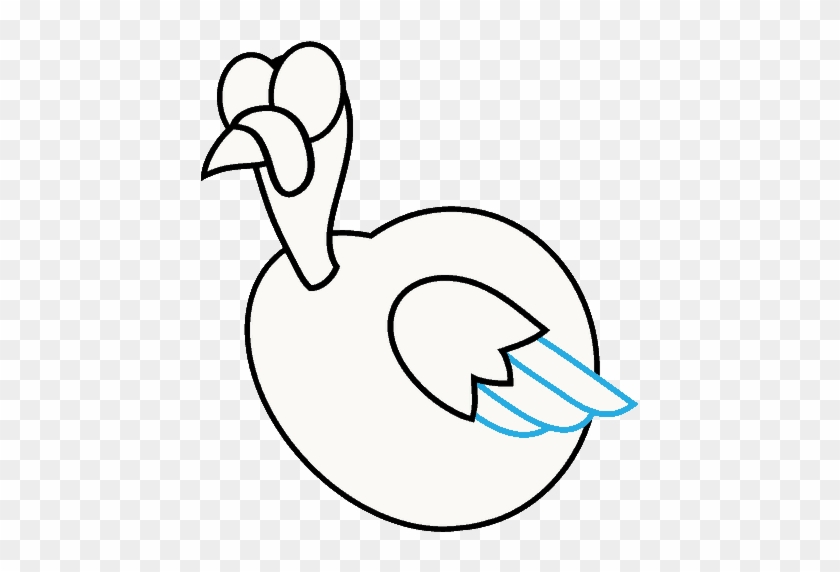 How To Draw A Cartoon Turkey In A Few Easy Steps Easy - Draw A Turkey #1127040