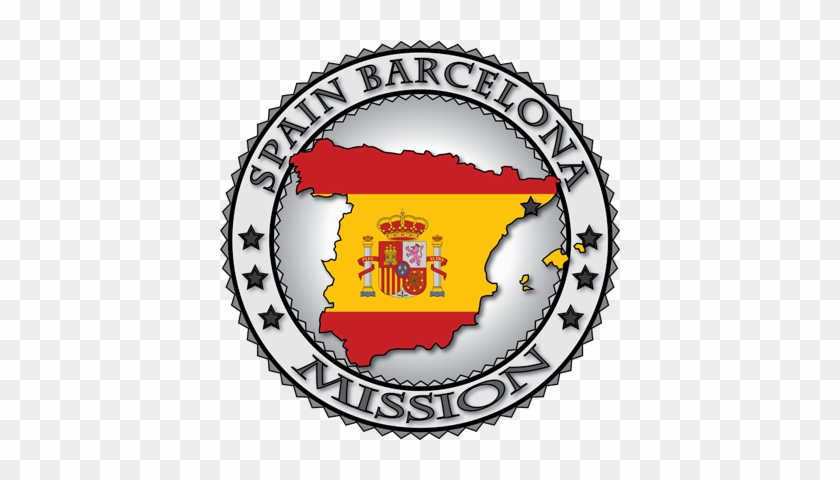 Latter Day Spain Barcelona Lds Mission Flag Cutout - Texas Fort Worth Mission #1127089