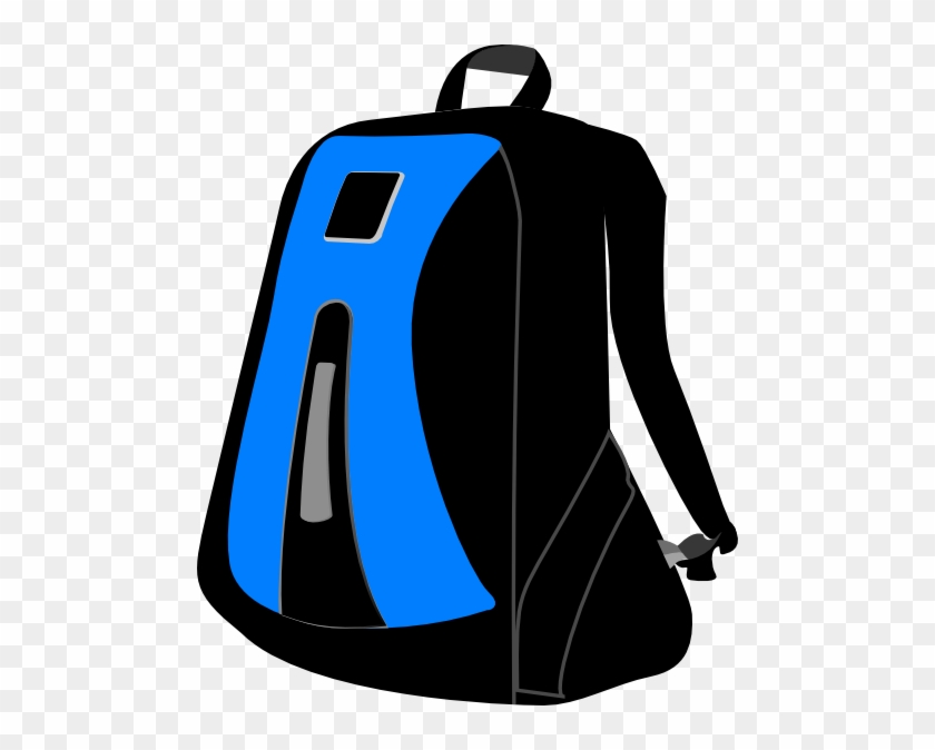 Blackbluebackpack Clip Art At Clker - Items Found In School #1127297