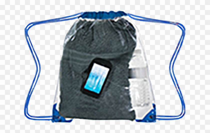 View - 100 Customizable Clear Drawstring Backpack (bulk) #1127308